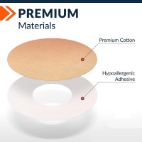 Set 20 de plasturi pentru fixarea senzorului de glicemie cu extra adeziv, bej