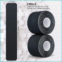 SET 2 BENZI KINESIOLOGICE - NEGRE - PRE-TAIATE - ROLE DE 20 DE BENZI DE 25 CM