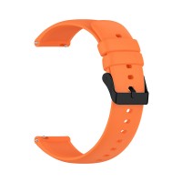CUREA CEAS SILICON, COMPATIBILA CU SMARTWATCH HUAWEI WATCH GT 2 / 3 PRO, SAMSUNG GALAXY WATCH 46MM, FOSSIL, SAU ORICE CEAS CU LATIME CUREA 22 MM, Portocaliu
