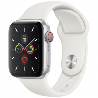 Curea Sport, Apple Watch, Silicon, Alb