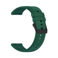 CUREA CEAS SILICON, COMPATIBILA CU SMARTWATCH HUAWEI WATCH GT 2 / 3 PRO, SAMSUNG GALAXY WATCH 46MM, FOSSIL, SAU ORICE CEAS CU LATIME CUREA 22 MM, Verde