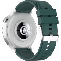 CUREA CEAS SILICON, COMPATIBILA CU SMARTWATCH HUAWEI WATCH GT 2 / 3 PRO, SAMSUNG GALAXY WATCH 46MM, FOSSIL, SAU ORICE CEAS CU LATIME CUREA 22 MM, Verde