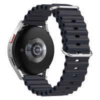 CUREA CEAS SILICON, COMPATIBILA CU HUAWEI WATCH GT 2 / 3 PRO, SAMSUNG GALAXY WATCH 46MM, FOSSIL, SAU ORICE CEAS CU LATIME CUREA 22 MM, Negru