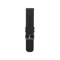 Curea ceas silicon, compatibila cu smartwatch Huawei Watch GT 2 / 3 PRO, Samsung Galaxy Watch 46mm, Fossil, sau orice ceas cu latime curea 22 mm, Negru