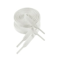 Sreturi plate din bumbac, Marime universala, 100 cm, Alb