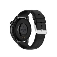 Curea ceas silicon, compatibila cu smartwatch Huawei Watch GT 2 / 3 PRO, Samsung Galaxy Watch 46mm, Fossil, sau orice ceas cu latime curea 22 mm, Negru
