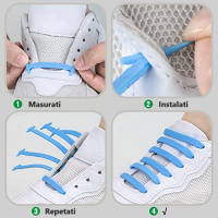 SIRETURI ELASTICE DIN SILICON, Alb